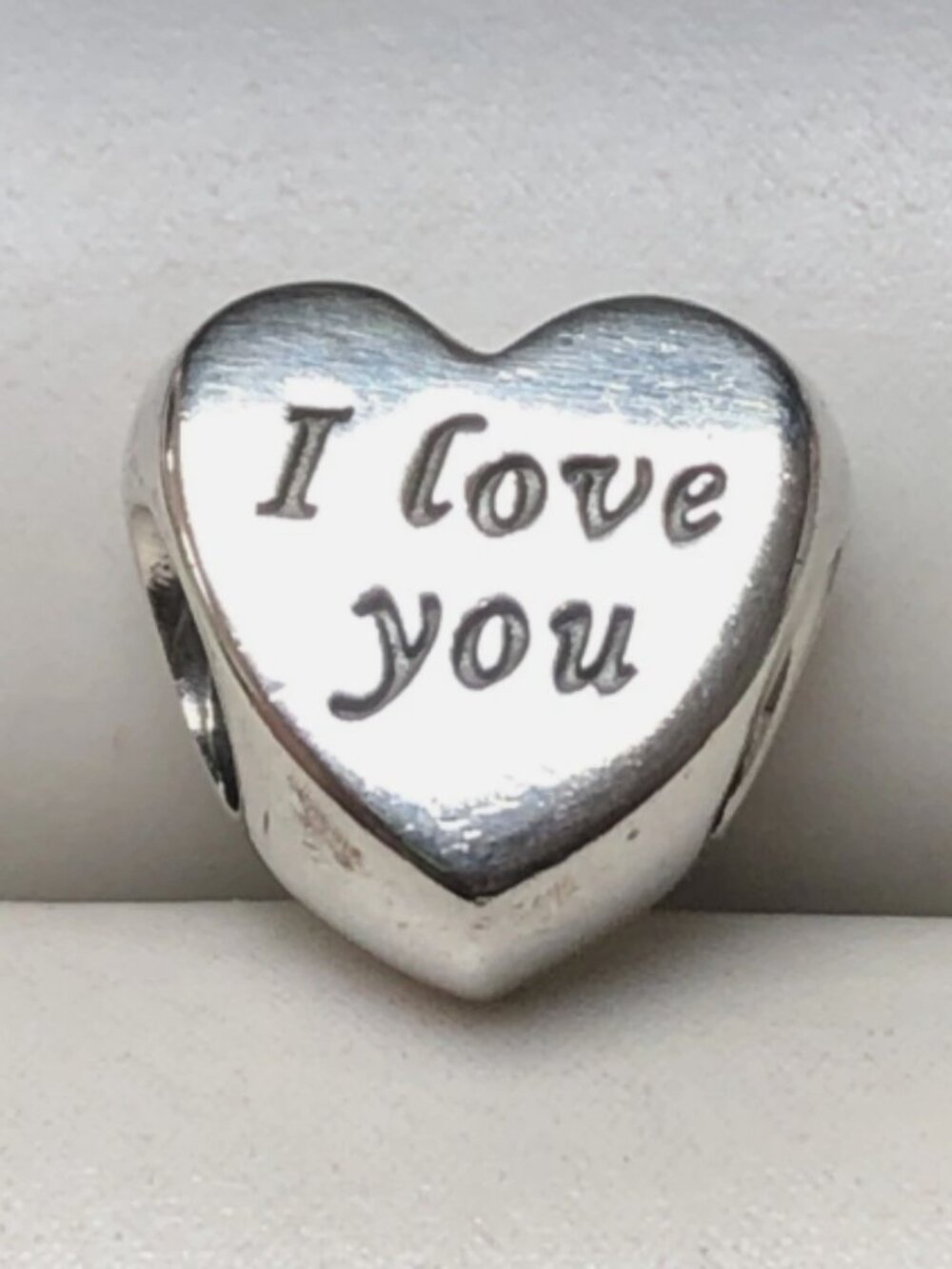New Pandora S925 ALE Sterling Silver I Love You Heart Charm